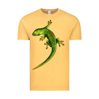 Vintage Mustard Green Lizard Illustrations Vintage Tee - LillyAllenDesigns
