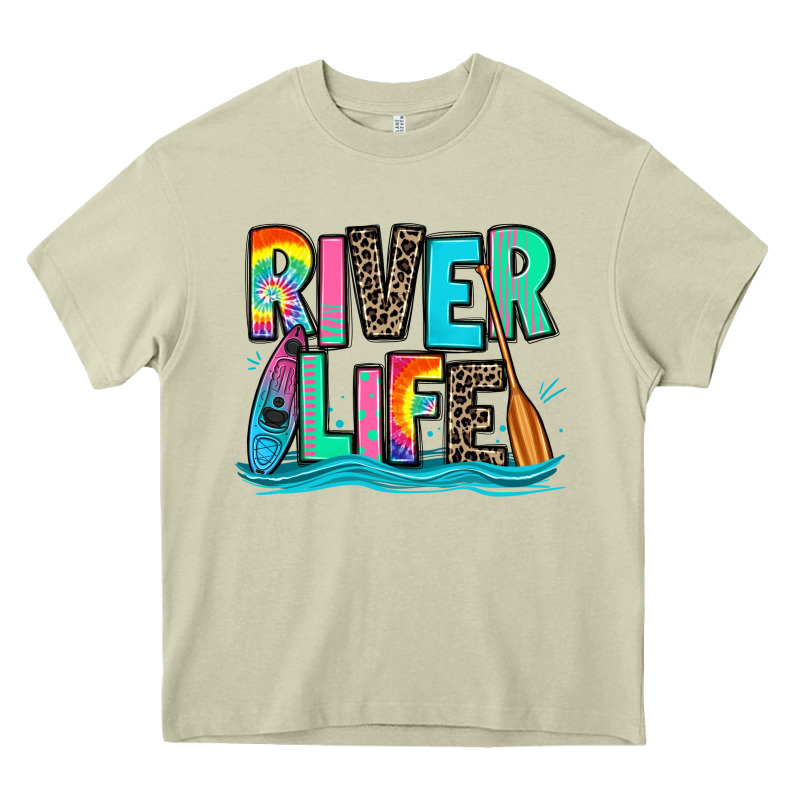 River Life Kayaking Heavy Core Tee by Zillion Design Studio | Teevron
