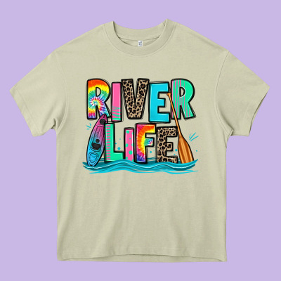 River Life Kayaking Heavy Core Tee Designed By Zillion Design Studio