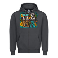 Smoke western leopard mema Zipper Hoodie - LillyAllenDesigns
