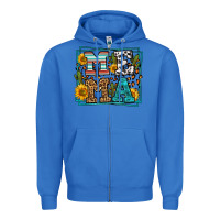 True Royal western leopard mema Zipper Hoodie - LillyAllenDesigns
