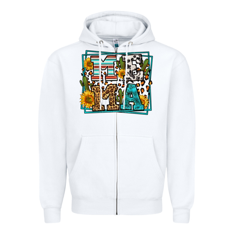 Western Leopard Mema Zipper Hoodie by LillyAllenDesigns | Teevron