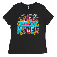 Black me sarcastic never Ladies Tee - Zillion Design Studio