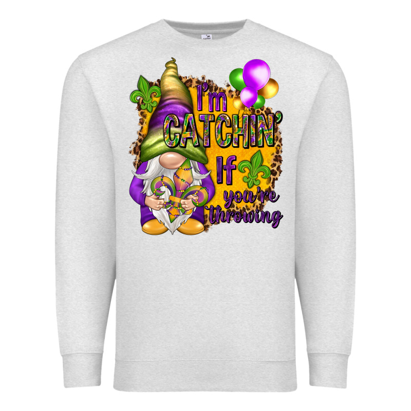 I'm Catching If You're Throwing Premium Sweatshirt by NancyCooperArtShop | Teevron