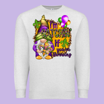 I'm Catching If You're Throwing Premium Sweatshirt Designed By Nancycooperartshop