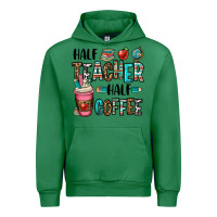 Emerald half teacher half coffee Urban Hoodie - OliviaCreatesArt