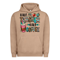 Pigment Burro half teacher half coffee Urban Hoodie - OliviaCreatesArt