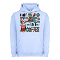 Pigment Grape Ice half teacher half coffee Urban Hoodie - OliviaCreatesArt