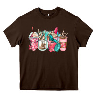 Chocolate Brown rock hand coffee cups Heavy Core Tee - Zillion Design Studio