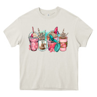 Cream rock hand coffee cups Heavy Core Tee - Zillion Design Studio
