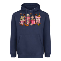 Navy cafecito y chisme coffee cups Heavyweight Hoodie - texasbilliewilder
