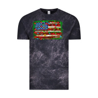 Cloud Black Christmas american flag Vintage Tee - NancyCooperArtShop
