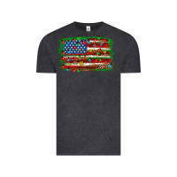 Christmas American Flag Vintage Tee | Teevron