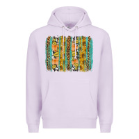 Lilac Fall sunflower brushstrokes Premium Hoodie - NancyCooperArtShop