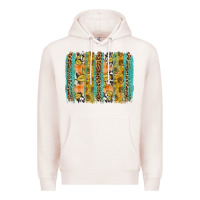 Pale Pink Fall sunflower brushstrokes Premium Hoodie - NancyCooperArtShop