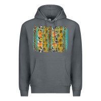 Rock Fall sunflower brushstrokes Premium Hoodie - NancyCooperArtShop
