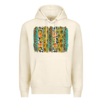 Tofu Fall sunflower brushstrokes Premium Hoodie - NancyCooperArtShop