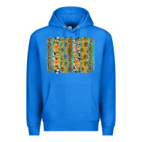 True Royal Fall sunflower brushstrokes Premium Hoodie - NancyCooperArtShop