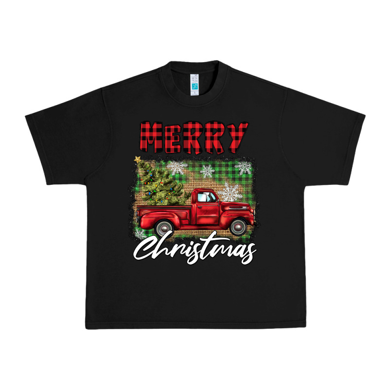 Merry Christmas Truck Urban Heavy Tee by BarkalooDesign | Teevron