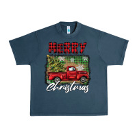 Midnight Navy merry christmas truck Urban Heavy Tee - BarkalooDesign