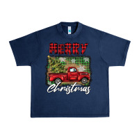 Navy merry christmas truck Urban Heavy Tee - BarkalooDesign