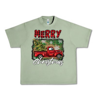 Oil Green merry christmas truck Urban Heavy Tee - BarkalooDesign