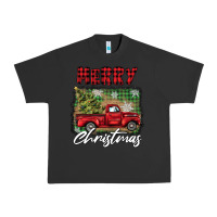 Pigment Black merry christmas truck Urban Heavy Tee - BarkalooDesign