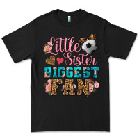 Black little sister biggest fan soccer Premium Tee - HRA Design Shop