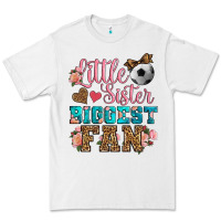 White little sister biggest fan soccer Premium Tee - HRA Design Shop