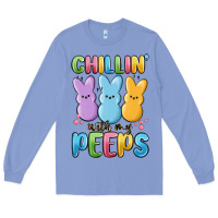 Colony Blue chillin' with my peeps Long Sleeve Tee - MaliasSmallBusiness