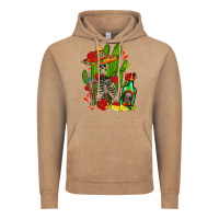 Vintage Coffee skeleton with sombrero and tequila Vintage Hoodie - AdoDesignShop