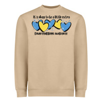 Mushroom it's okay to be little extra down syndrome awarene Heavyweight Sweatshirt - MaliasSmallBusiness