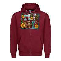Burgundy western leopard mini Zipper Hoodie - LillyAllenDesigns