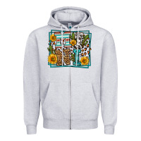 Heather Grey western leopard mini Zipper Hoodie - LillyAllenDesigns