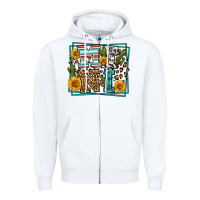White western leopard mini Zipper Hoodie - LillyAllenDesigns