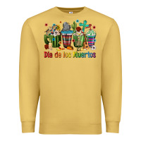 Antique Gold Mexican Dia De Los Muertos Coffee Cups Premium Sweatshirt - texasbilliewilder