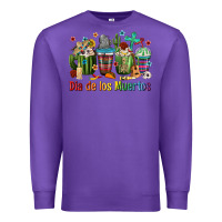 Purple Mexican Dia De Los Muertos Coffee Cups Premium Sweatshirt - texasbilliewilder