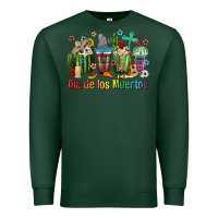 Sports Green Mexican Dia De Los Muertos Coffee Cups Premium Sweatshirt - texasbilliewilder