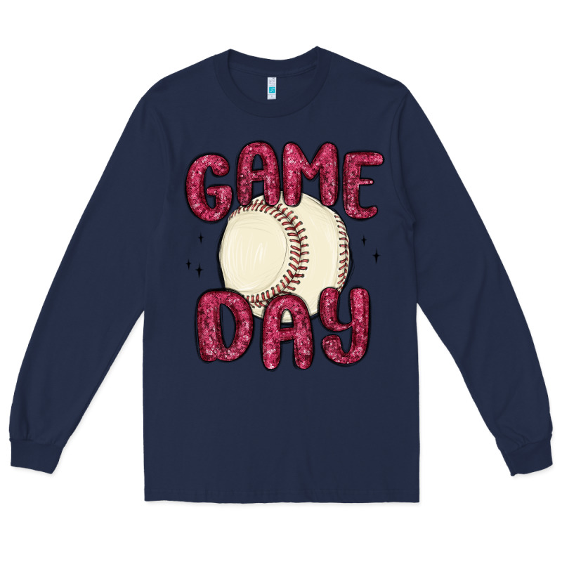 Game Day Baseball Long Sleeve Tee by MaliasSmallBusiness | Teevron