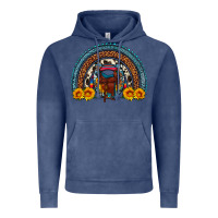 Vintage Denim saddle sunflower horseshoe rainbow Vintage Hoodie - Artiststas