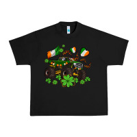 Black monster truck with shamrocks Urban Heavy Tee - AdoDesignShop