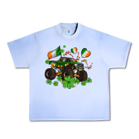 Grape Ice monster truck with shamrocks Urban Heavy Tee - AdoDesignShop