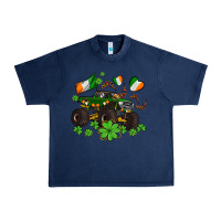 Navy monster truck with shamrocks Urban Heavy Tee - AdoDesignShop