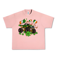 Salmon monster truck with shamrocks Urban Heavy Tee - AdoDesignShop