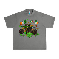 Tornado monster truck with shamrocks Urban Heavy Tee - AdoDesignShop