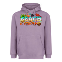 Lavender the beach is calling Heavyweight Hoodie - NancyCooperArtShop