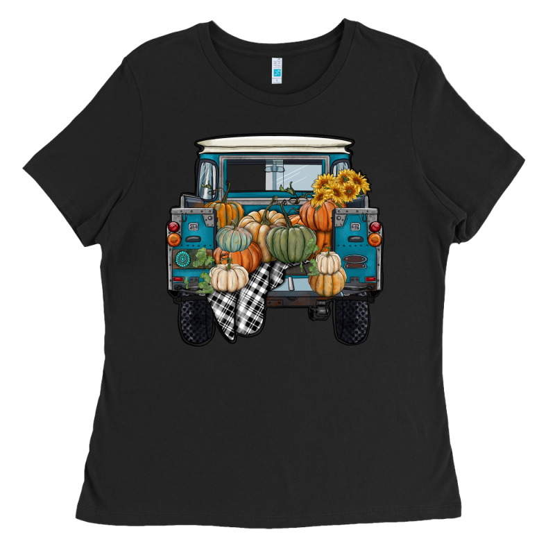 Pumpkin Truck Ladies Tee by RanaPortraitStore | Teevron