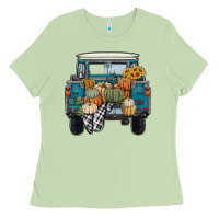 Matcha pumpkin truck Ladies Tee - RanaPortraitStore
