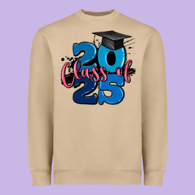 Class Of 2025 Heavyweight Sweatshirt Designed By Maliassmallbusiness