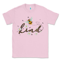 Bubblegum Pink bee kind Classic Tee - MaliasSmallBusiness